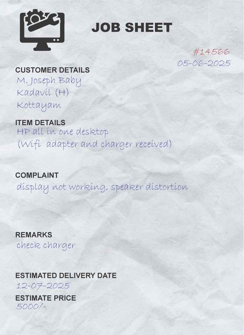 Job Sheet